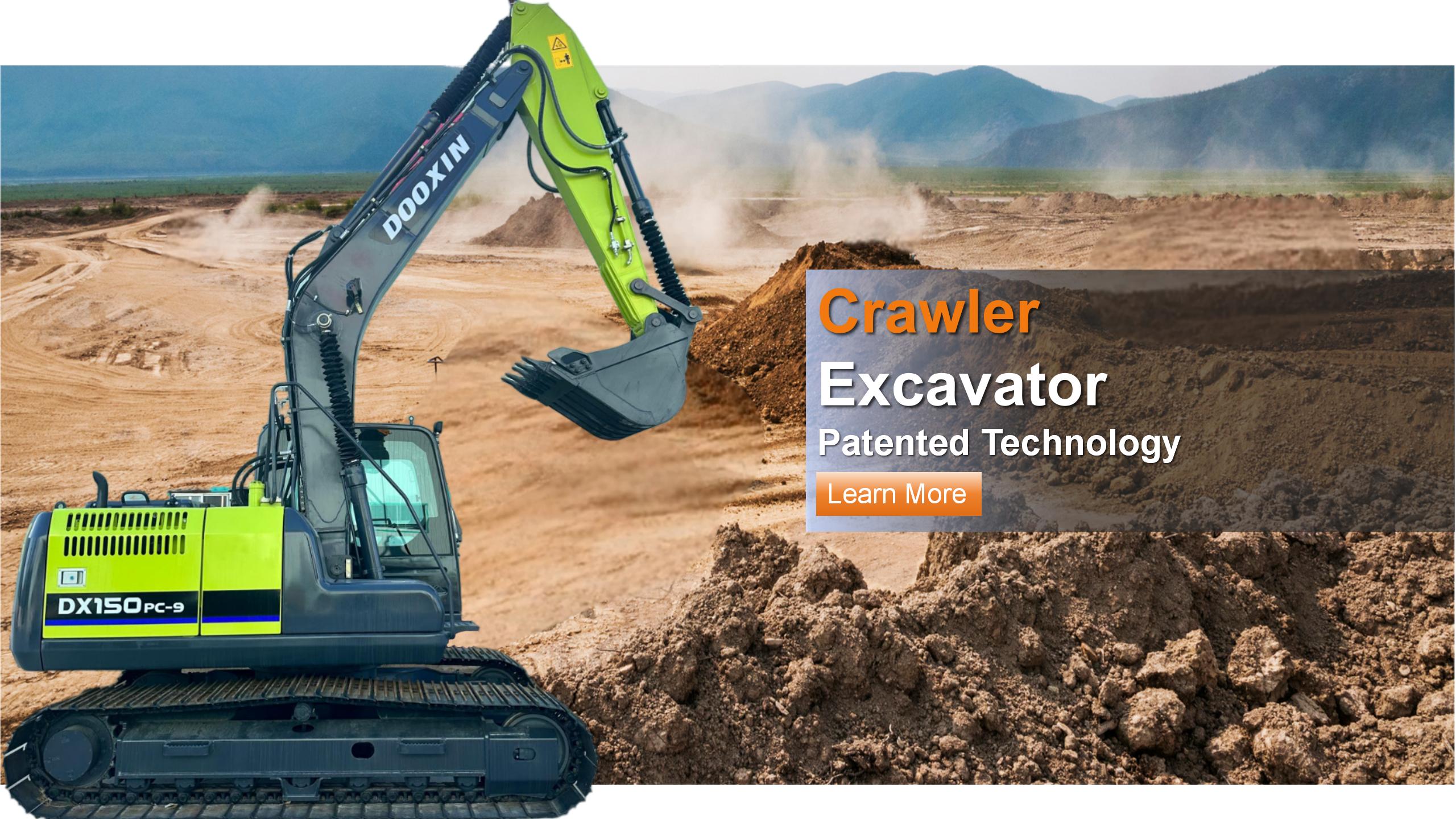 Crawler gravemaskin