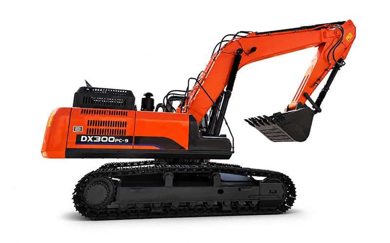 DX300PC-9 29,5 tonns beltegraver: høy effekt, stor skuffekapasitet – en allrounder for gruvedrift og jordflytting
